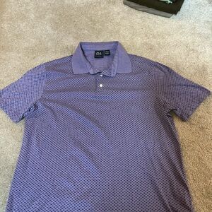 Jos. A. Bank Purple Patterned Men's Polo Shirt